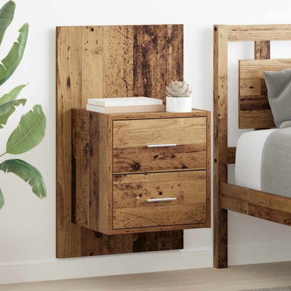 Wall-mounted bedside table 2 pcs. Ancient tree