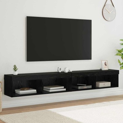 TV cabinet set 2 pcs. Black...