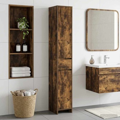 Bathroom cabinet Smoked oak...