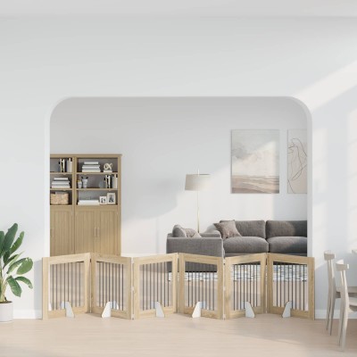 Folding dog gate with...