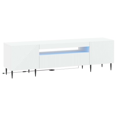 LED TV cabinet White...