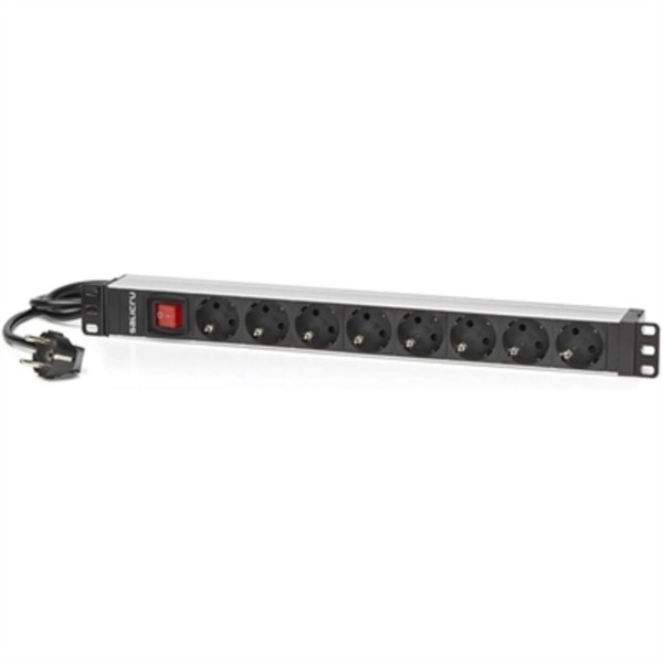 Schuko 19" 8 virzienu daudzligzdu adapteris Salicru SPS 8F PDU SCH/SCH 1,5 m (1,5 m)