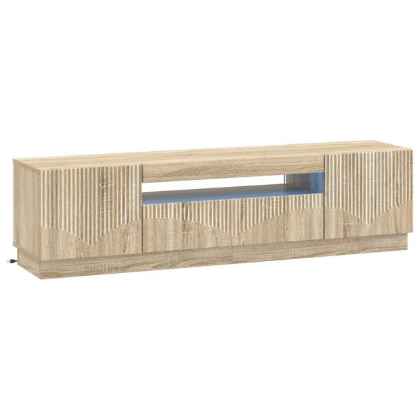 LED TV cabinet Sonoma oak Processed wood