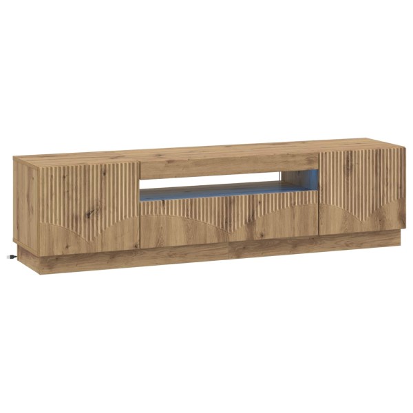 LED TV cabinet Artisan oak Processed wood