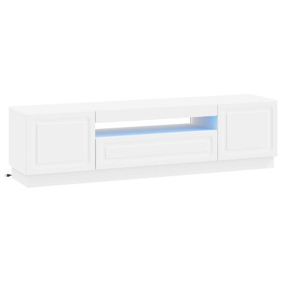 LED TV cabinet White...