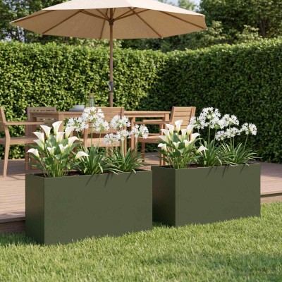 Garden pot 2 pcs. Olive...