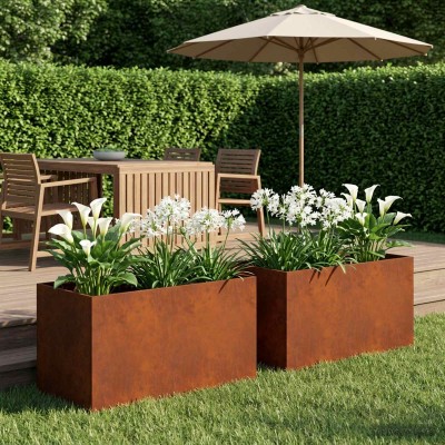 Garden pot 2 pcs. Rusting...