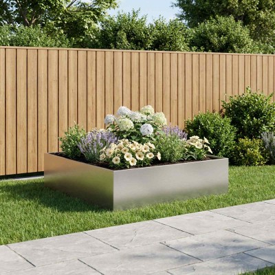Garden pot Silver 80 x 80 x...