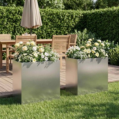 Garden pot 2 pcs. Silver 50...