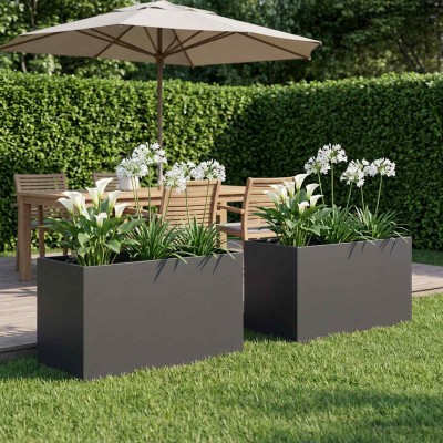 Garden pot 2 pcs. Black 80...