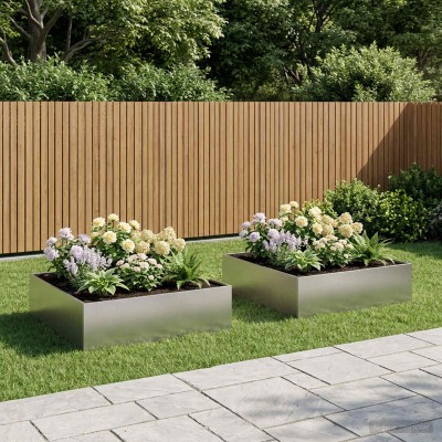 Garden pot 2 pcs. Silver 80...