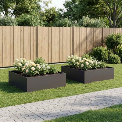 Garden pot 2 pcs. Black 80...