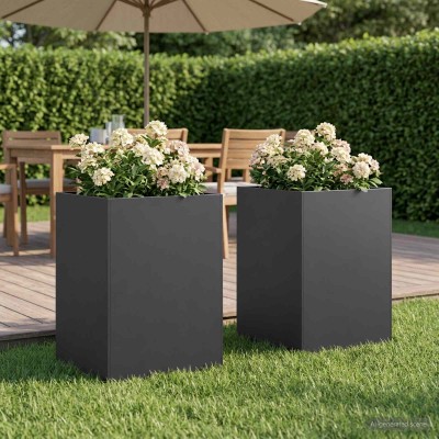 Garden pot 2 pcs. Black 50...