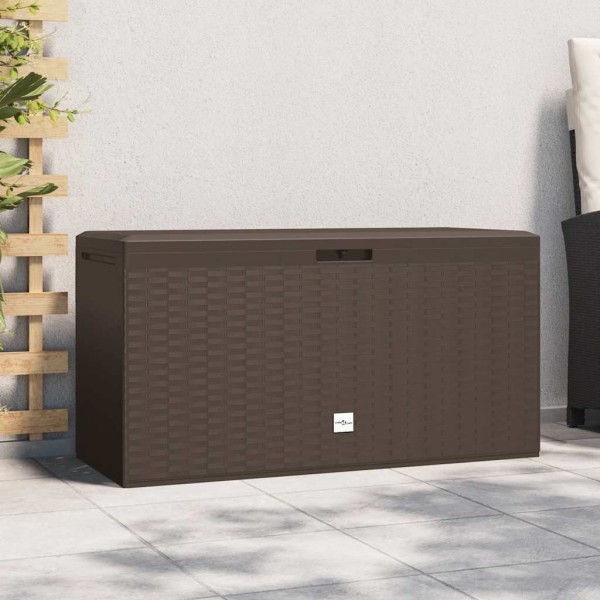 Garden storage box, brown, 114x47x60cm