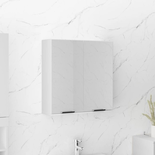 Mirror bathroom cabinet, white, 64x20x67cm