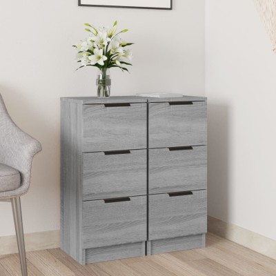 Side cabinets, 2 pcs., gray...
