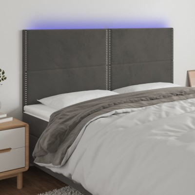 Headboard with LED, dark...