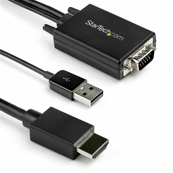 HDMI - VGA Adapteri Startech VGA2HDMM2M (2 m) Musta