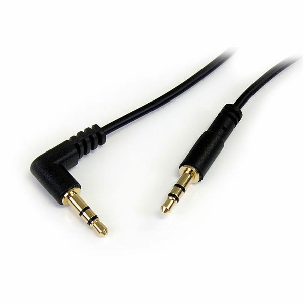 Audio ligzdas Kabelis (3.5mm) Startech MU6MMSRA Melns 1.8 m