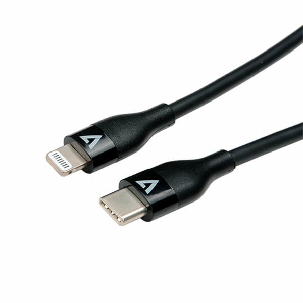 USB-C - Lightning kabelis V7 V7USBCLGT-1M Juoda 1 m (1 vnt.)