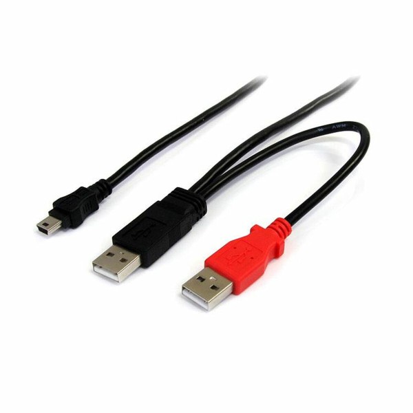 Кабель USB 2.0 A — Mini USB B Startech USB2HABMY6 Красный Чёрный