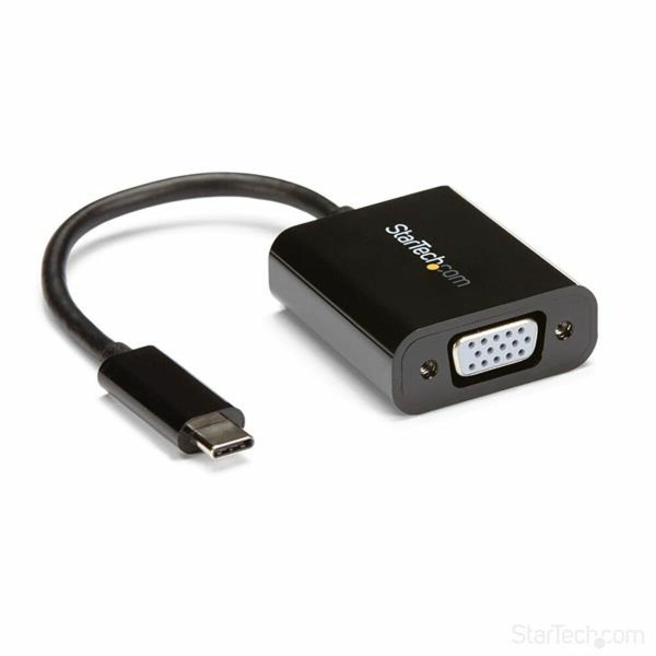 USB C uz VGA Adapteris Startech CDP2VGA Melns