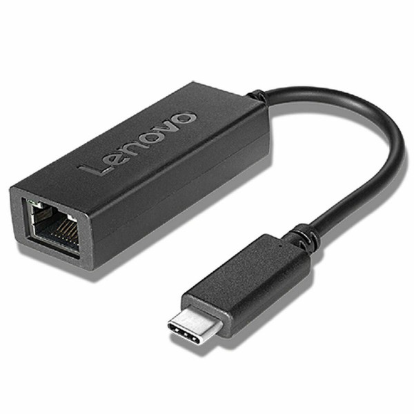 Адаптер USB C на сеть RJ45 Lenovo 4X90S91831 Чёрный