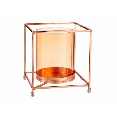 Candleholder Squared Copper...