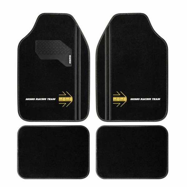 Car Floor Mat MOMO MomlCM4A8BK White/Black Universal