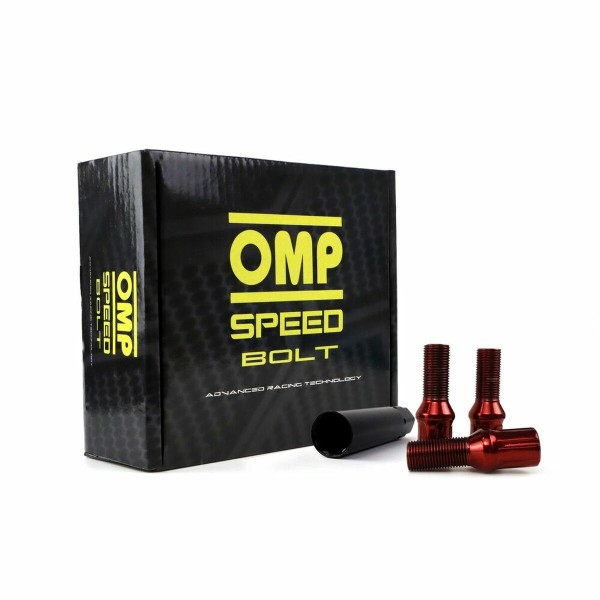 Set Mutterit OMP 27 mm Punainen 20 uds M14 x 1,25