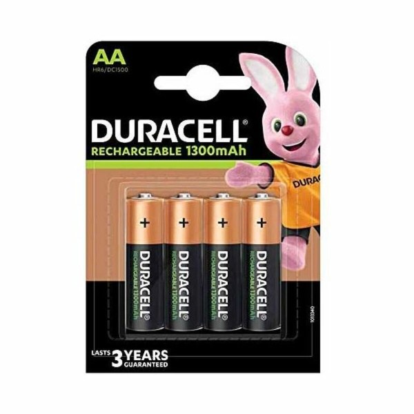 Atkārtoti Uzlādējamas Baterijas AA DURACELL 1300 mAh