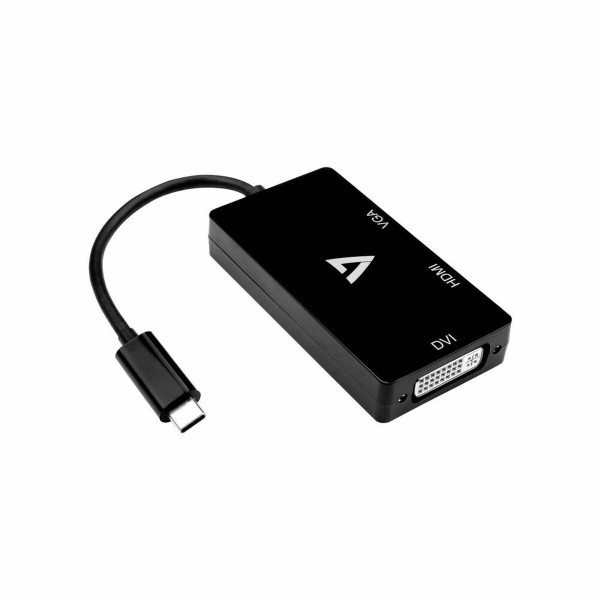 USB-C – HDMI adapteris V7 V7UC-VGADVIHDMI-BLK Juoda