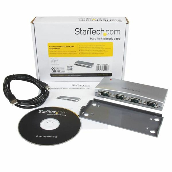 USB uz RS232 Adapteris Startech ICUSB2324 Sudrabains