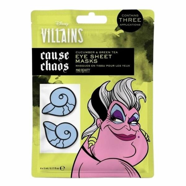 Kaukė akių zonai Mad Beauty Disney Villains Ursula (6 x 5 ml)