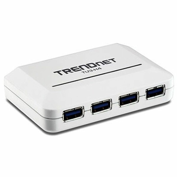 USB Centrmezgls Trendnet TU3-H4 Balts