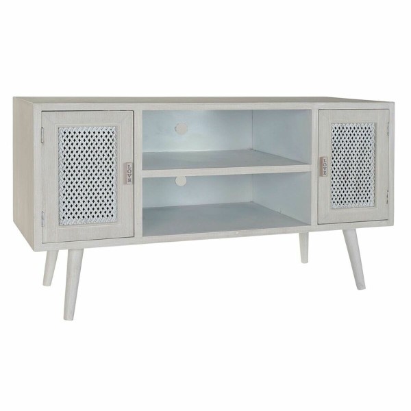 Televizoriaus baldai DKD Home Decor Balta Medžio MDF (110 x 61 x 41 cm)