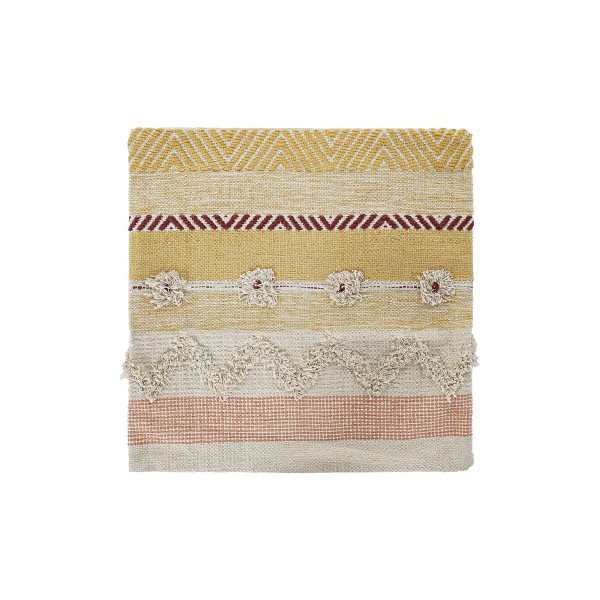 Spilvendrāna DKD Home Decor Daudzkrāsains Bārkstis Boho (60 x 60 x 2 cm)