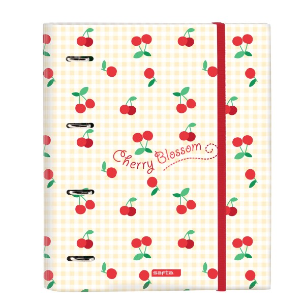 Rengaskansio Safta Cherry A4 Beige (27 x 32 x 3.5 cm)