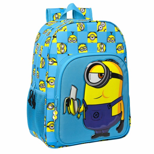 Skolas soma Minions Minionstatic Zils 33 x 42 x 14 cm