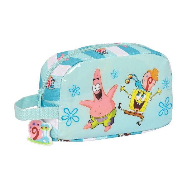 Šiluminė pietų dėžutė Spongebob Stay positive Mėlyna Balta (21.5 x 12 x 6.5 cm)