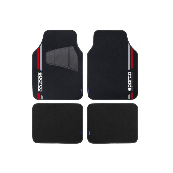 Automobilių grindų kilimėlių rinkinys Sparco SPCF508RD Raudona