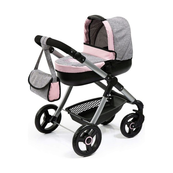 Lėlių vežimėlis Reig Stule Pram Pilka 63 cm