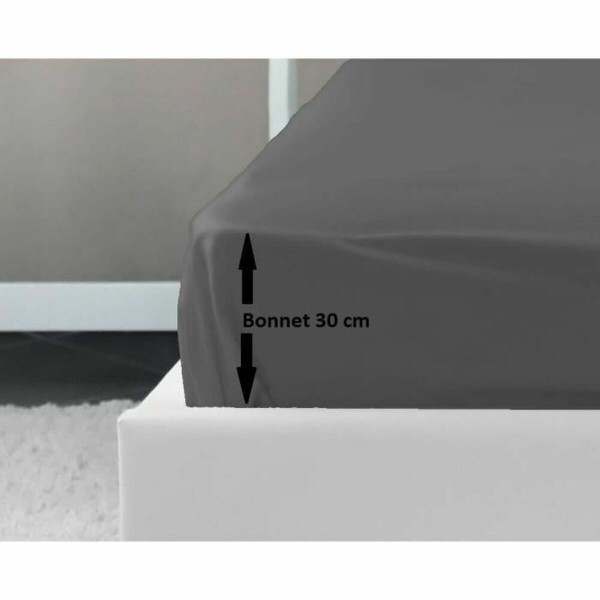 Подогнанный лист Lovely Home Серый Темно-серый Двуспальная кровать 160 x 200 cm