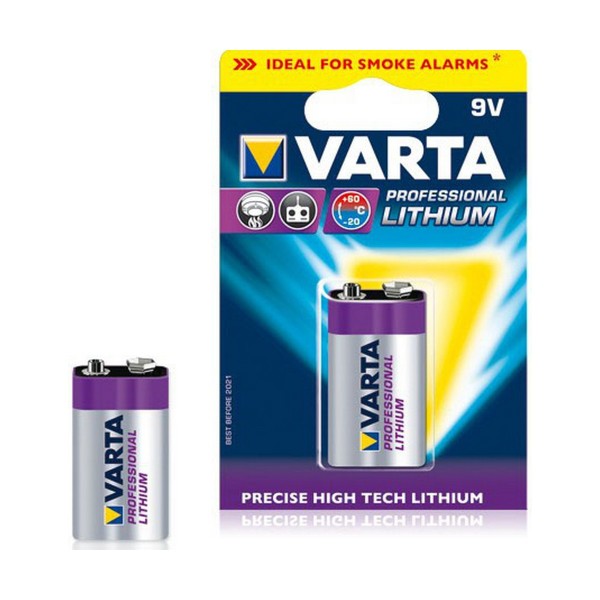 Patareid Varta Ultra Lithium 9 V (1 Ühikut)