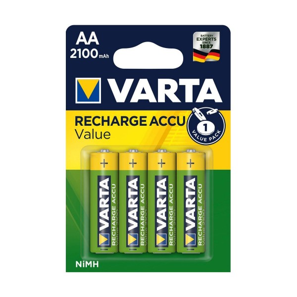 Atkārtoti Uzlādējamas Baterijas Varta Blx4 2100Mah