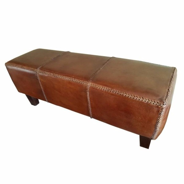 Банкетка DKD Home Decor Коричневый Алюминий Тик 120 x 46 x 41 cm 120 x 41 x 46 cm