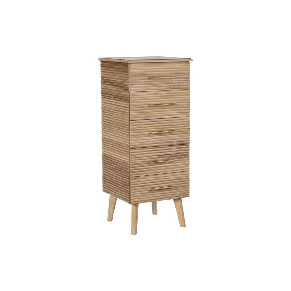 Lipasto DKD Home Decor Kullattu Vaaleanruskea Puu Paolownia wood Puu MDF Scandi 45 x 40 x 100 cm 42 x 40 x 100 cm