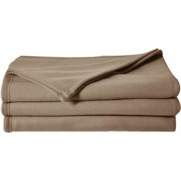 Blanket Poyet Motte Brown 220 x 240 cm 100 % polyester