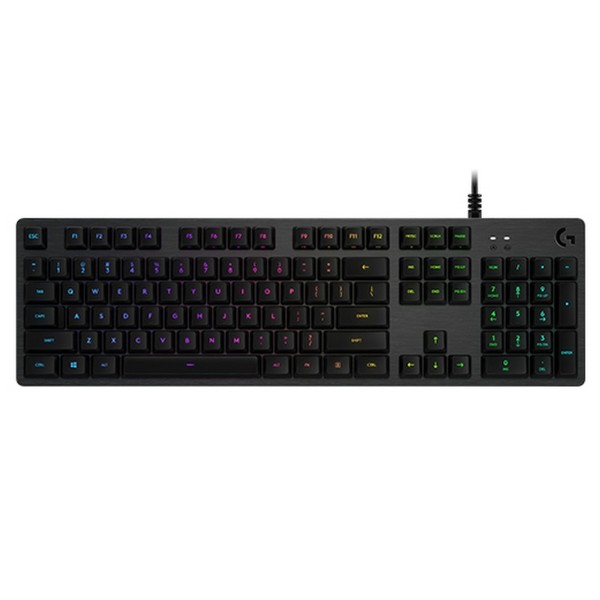 Klaviatūra Logitech Lightsync G512 Spēles Melns Apgaismojums RGB AZERTY