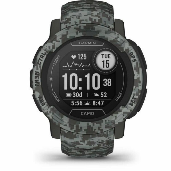 Išmanusis laikrodis GARMIN Instinct 2 Camo Edition Tamsiai pilka 0,9" Juoda Grafito